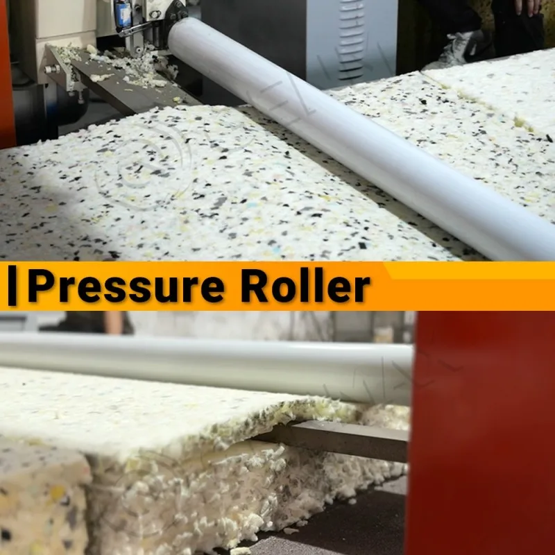 Horizontal Foam Cutter Pressure Roller