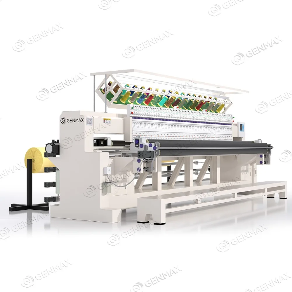 GENMAX HX 34-Head High-Speed Quilting and Embroidery Machine
